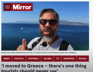 Expat in Greece Warns Tourists